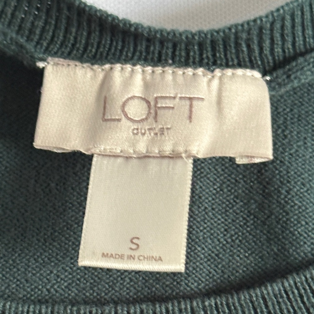 Loft Outlet Floral Patterned Sweater 100% Cotton - Picture 4 of 14